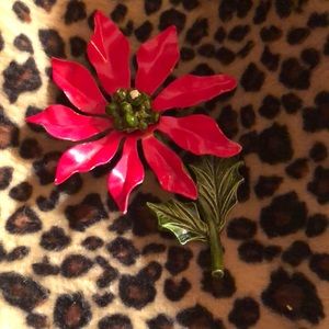 VTG Enameled Pointsettia.
